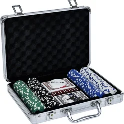Mallette de poker en aluminium 200 jetons