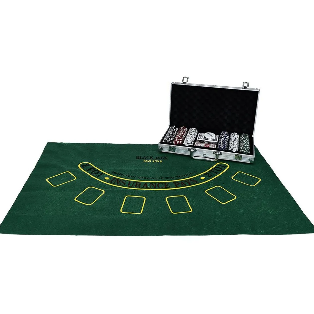 Mallette de poker en aluminium 300 jetons