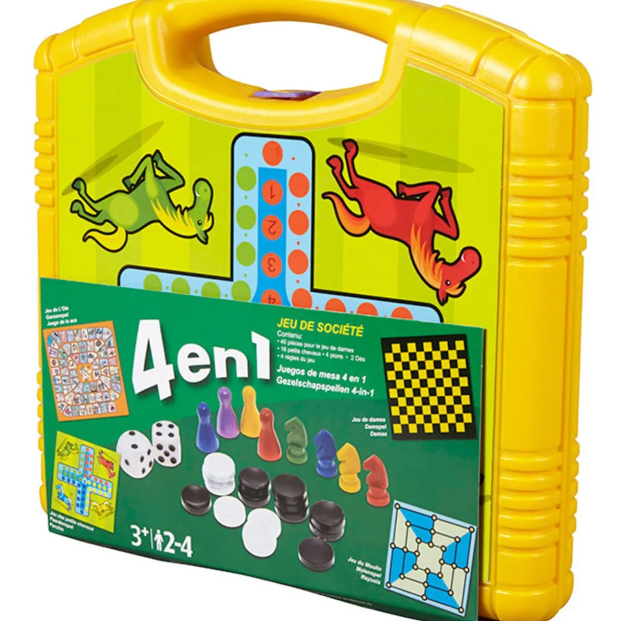 Mallette jeu de société 4 en 1