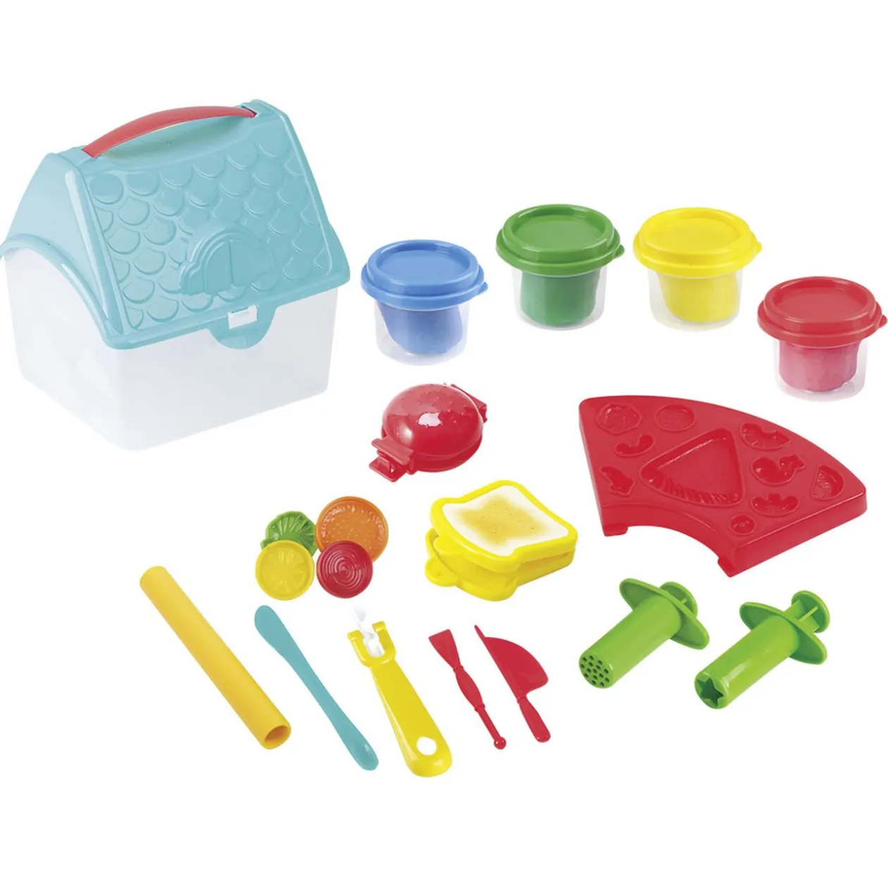 Mallette pâte à modeler snack burger et sandwhich