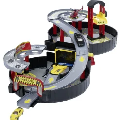 Mallette roue circuit de voiture avec hélicoptère