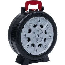 Mallette roue circuit de voiture avec hélicoptère