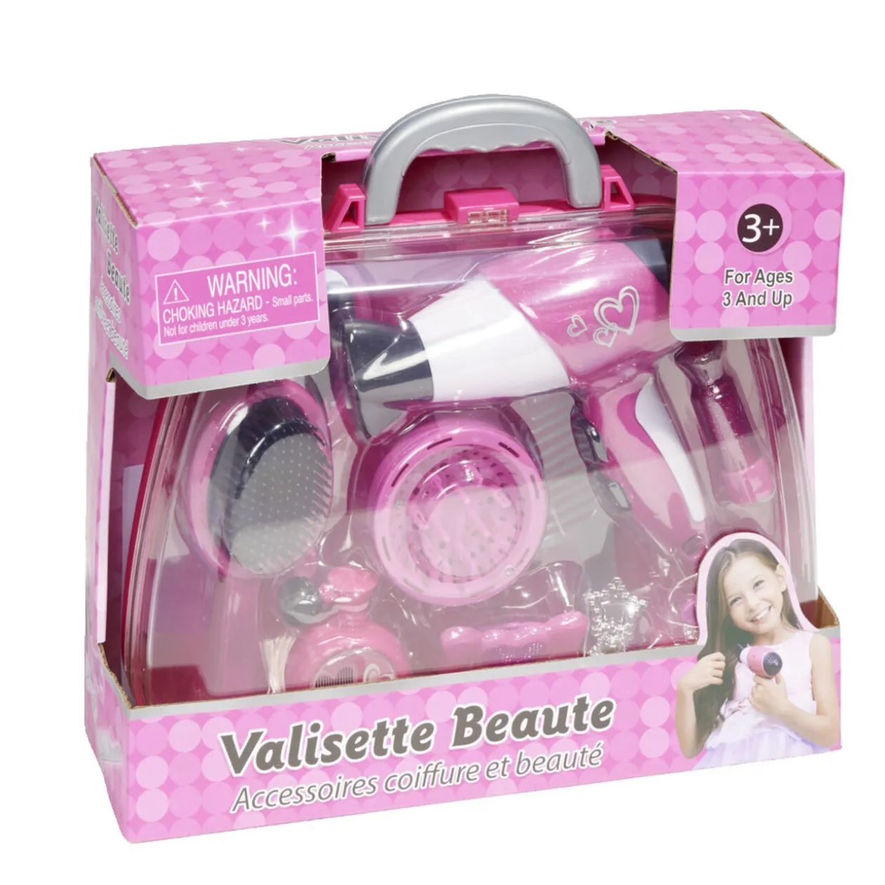 Mallette salon de beauté rose