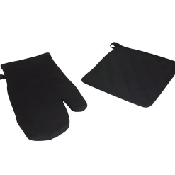 Manique et gant de cuisine noir
