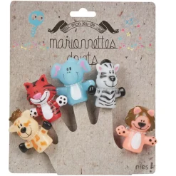 Marionnette à doigt animal x5