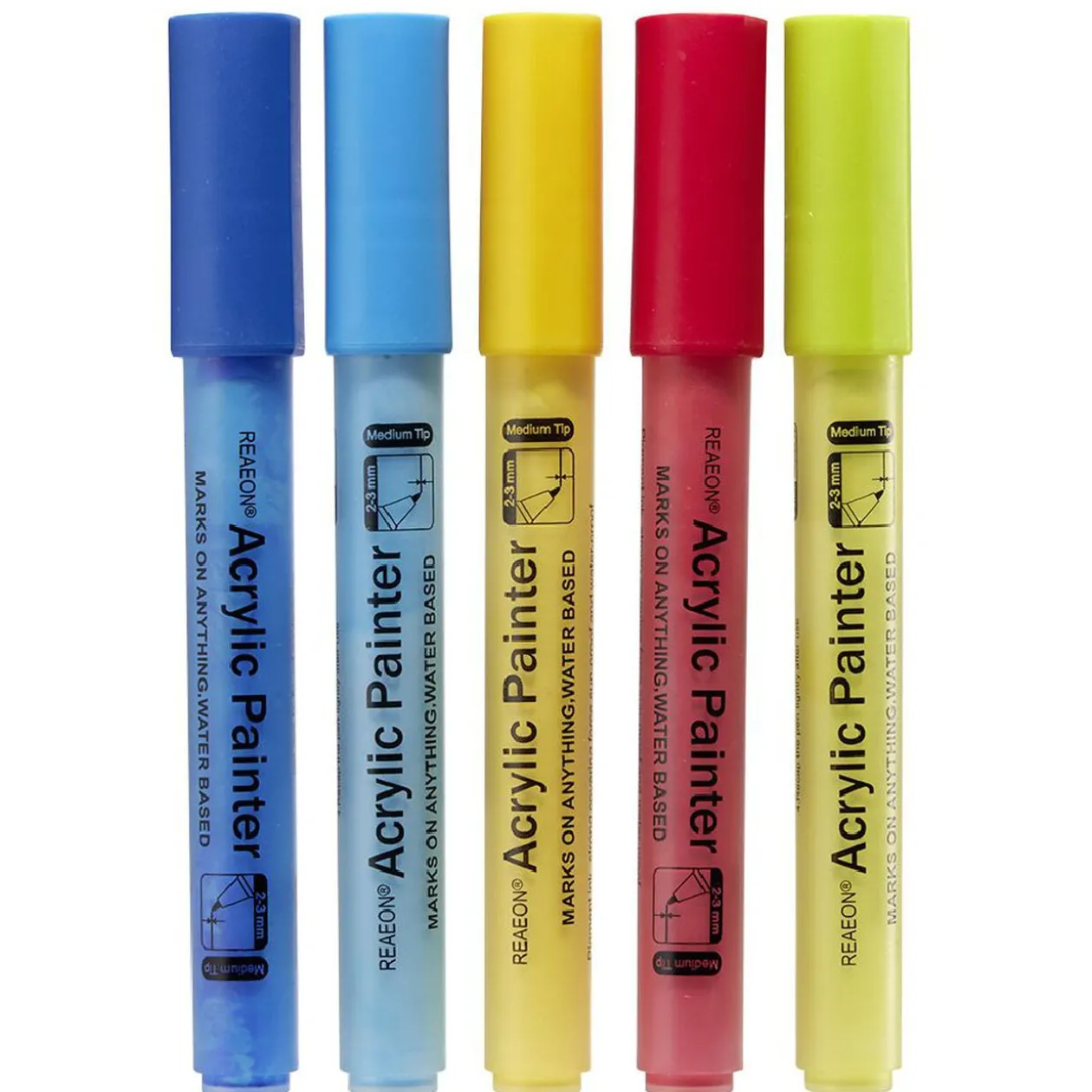 Marqueur acrylique pointe moyenne 2-3mm x6