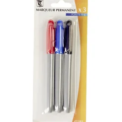 Marqueur permanent x3 pointe fine