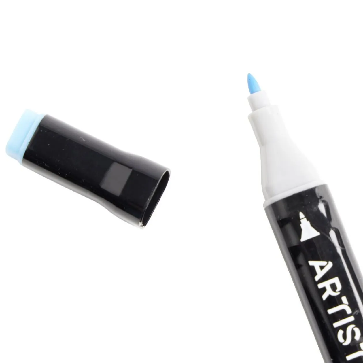 Marqueurs à double pointe teintes bleu/violet H18,5cm 6 pièces