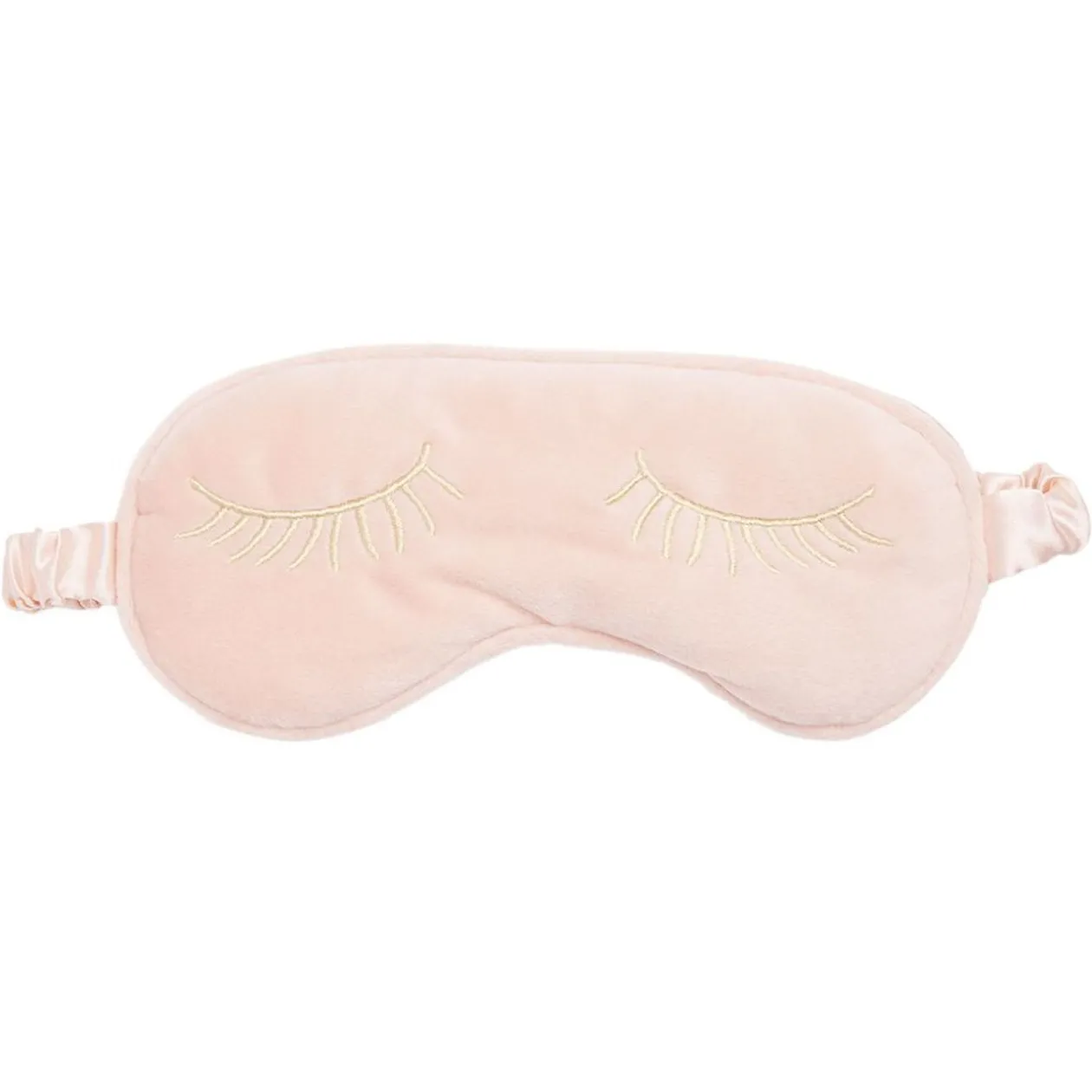 Masque de nuit adulte uni rose Taille unique