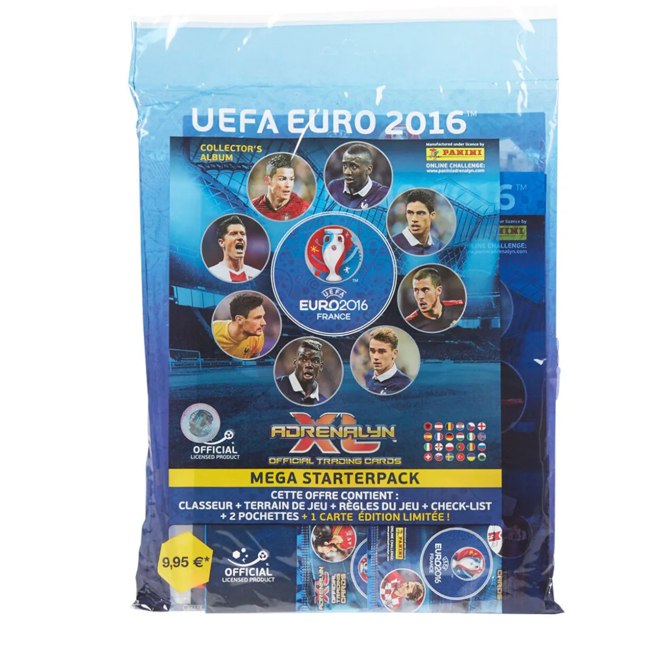 Mega starter pack Panini UEFA Euro 2016 Cartes