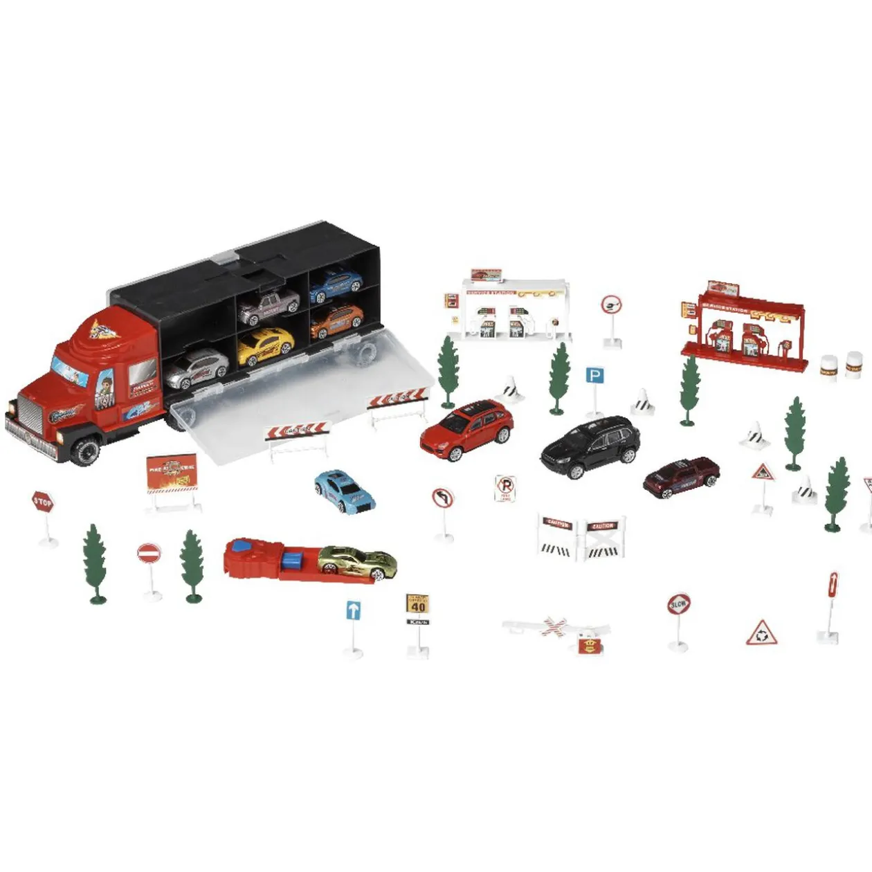 Méga pack camion voitures et panneaux de signalisation