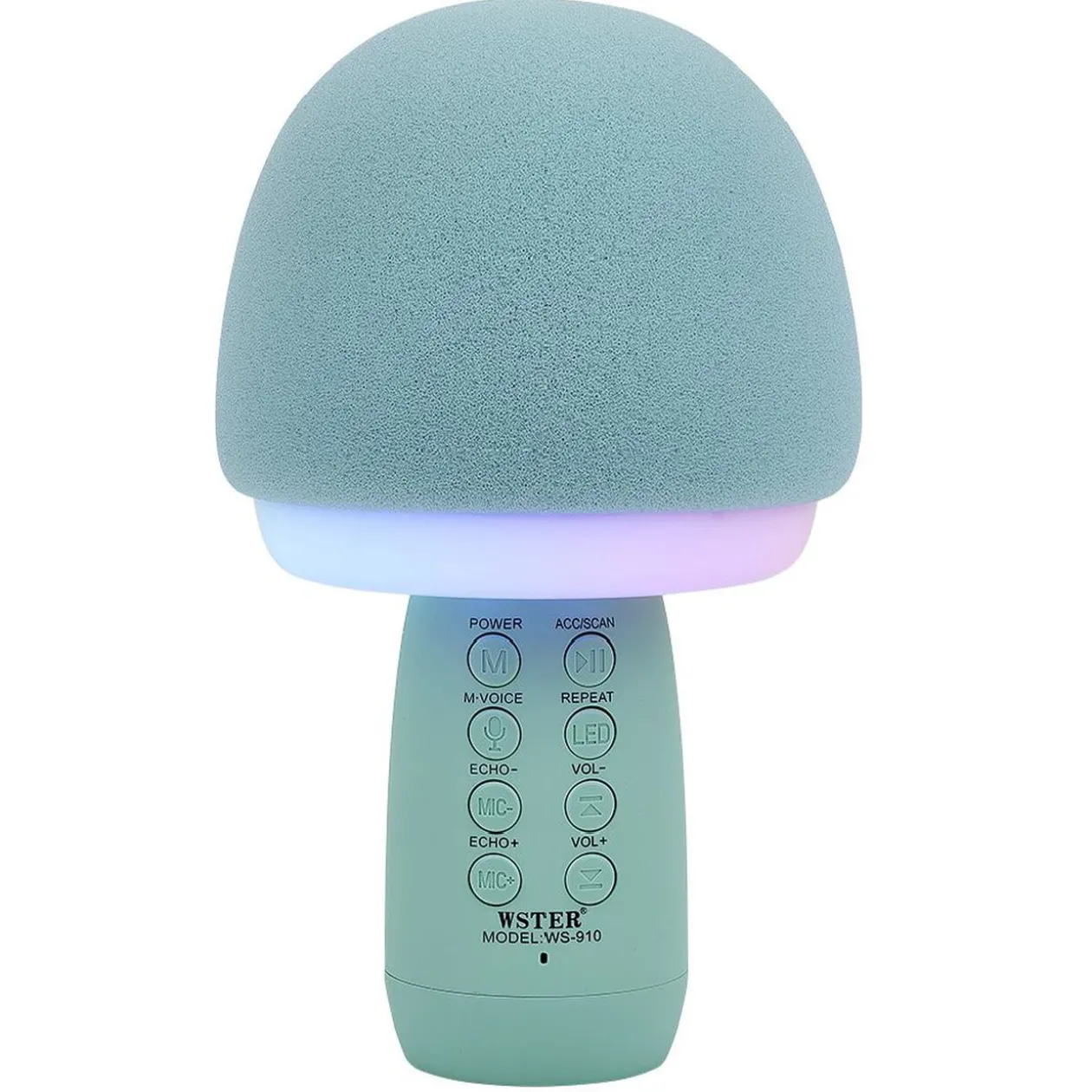 Micro karaoké et veilleuse bluetooth XL forme champignon