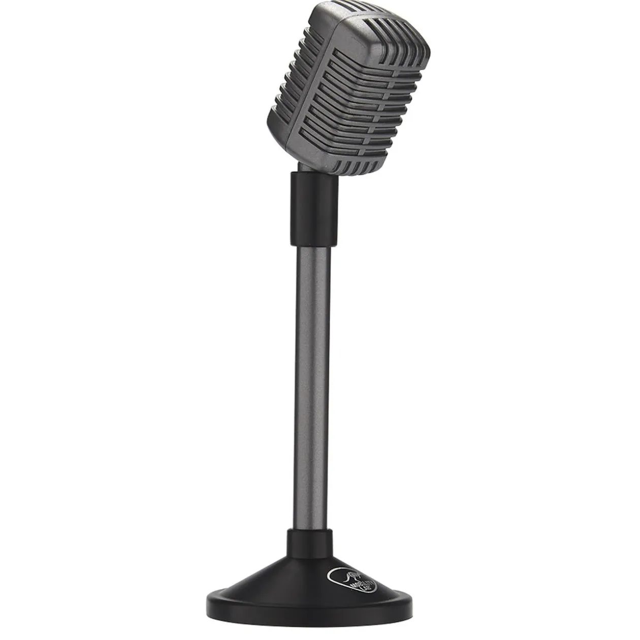 Micro pour PC bureau design rétro métal gris noir