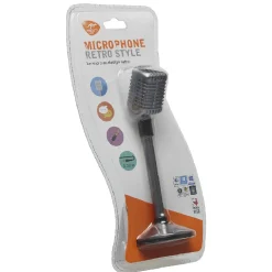 Micro pour PC bureau design rétro métal gris noir