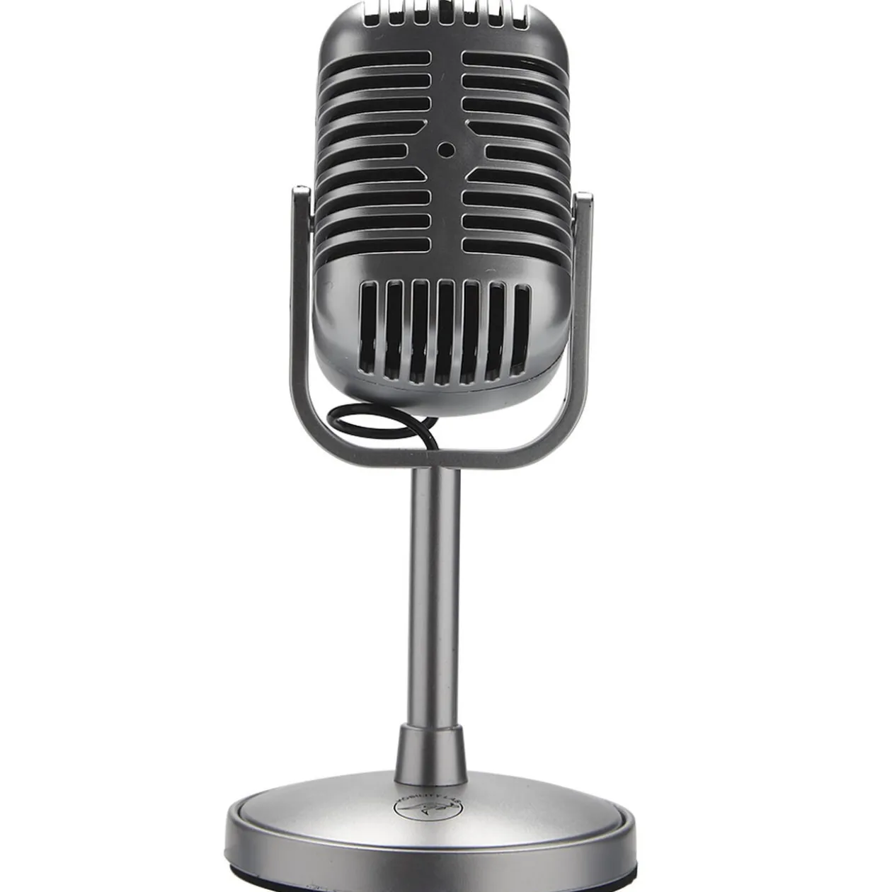 Micro pour PC bureau design vintage finition chromée