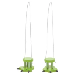 Mini échasse pied animal en bois - Longueur corde 150 cm