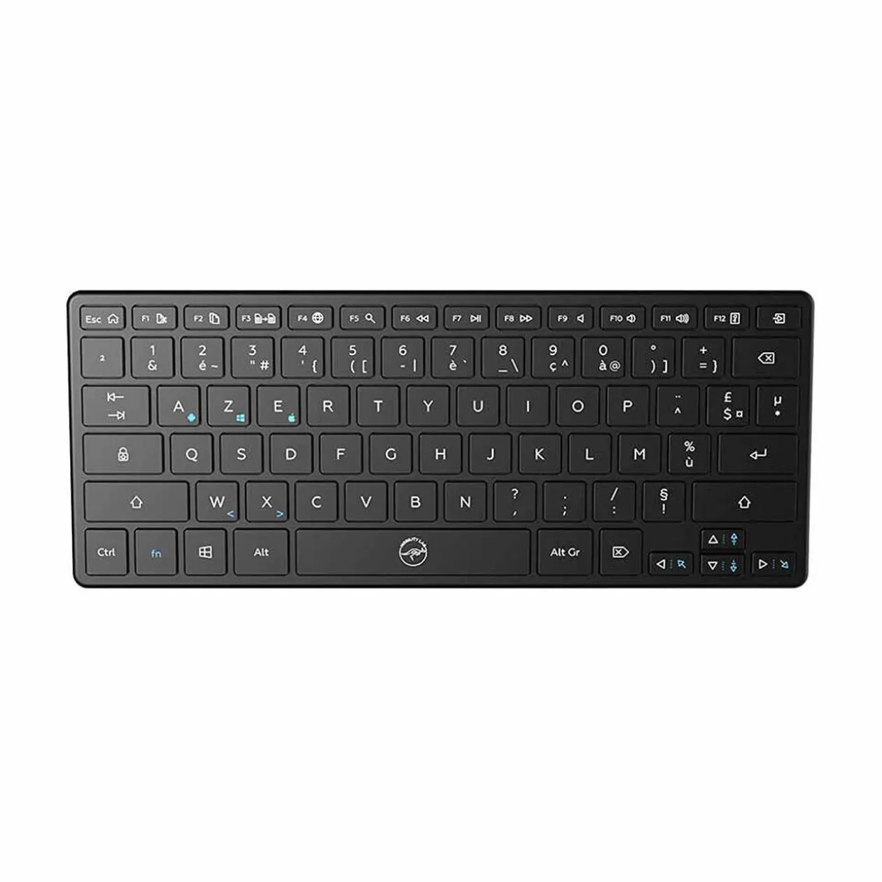 Mini clavier sans fil Bluetooth pour tablette et smartphone noir