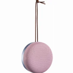Mini enceinte Bluetooth Homday galet à suspendre rose