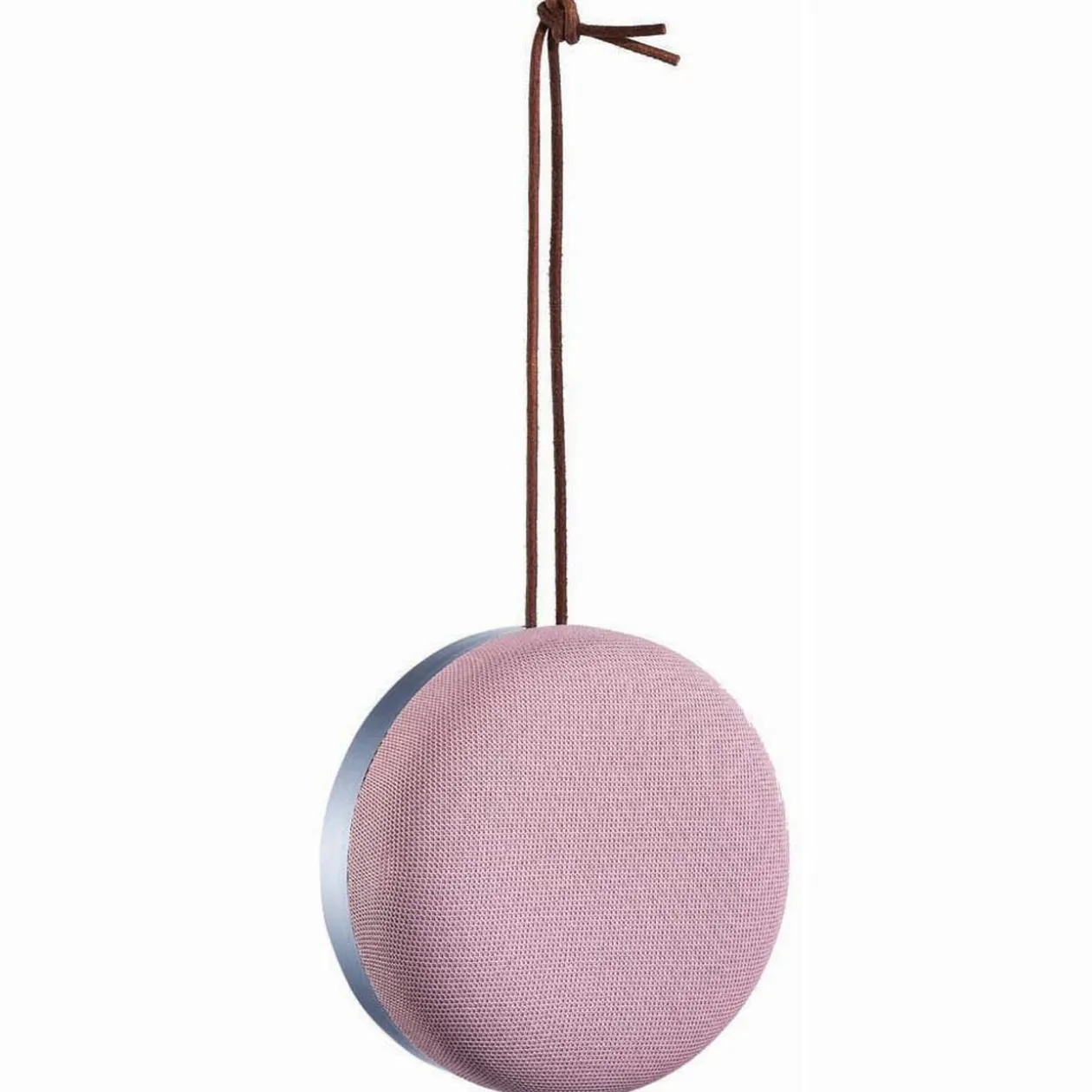 Mini enceinte Bluetooth Homday galet à suspendre rose