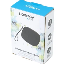 Mini enceinte bluetooth Homday noire