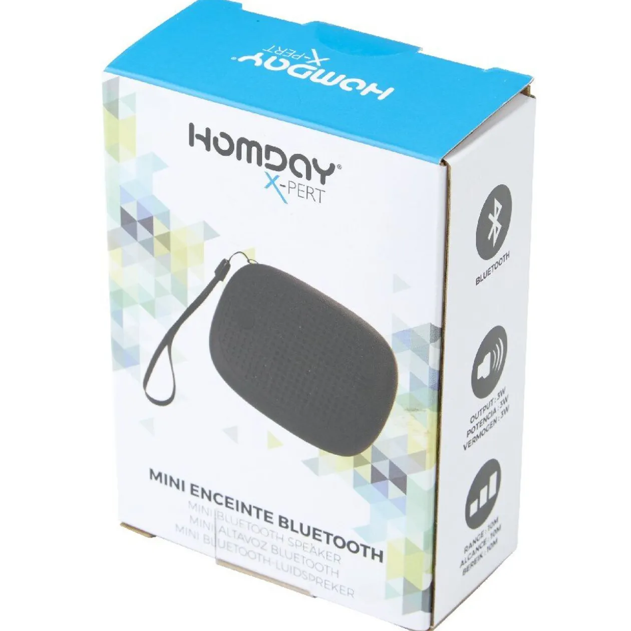 Mini enceinte bluetooth Homday noire