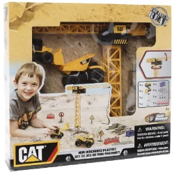 Mini machines et grue Caterpillar avec accessoires