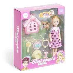 Mini poupée avec accessoires - 3 modèles