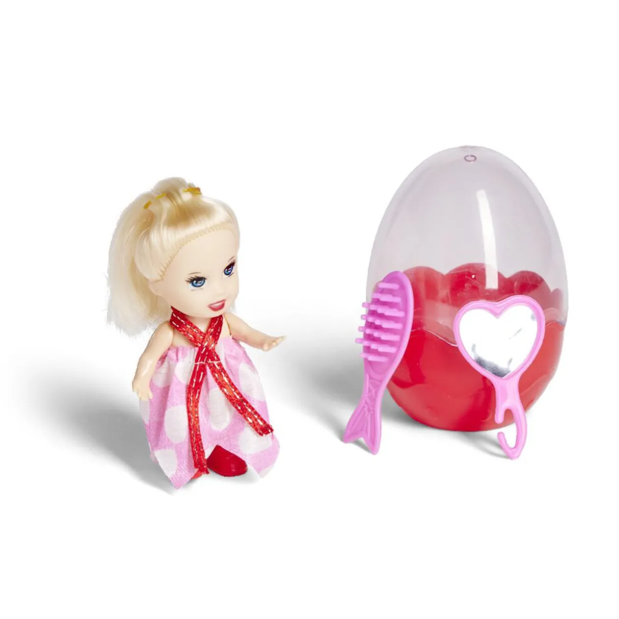 Mini poupée dans oeuf Ø5,8xH8,7cm - 4 modèles