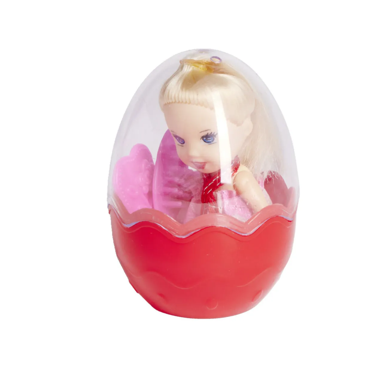 Mini poupée dans oeuf Ø5,8xH8,7cm - 4 modèles