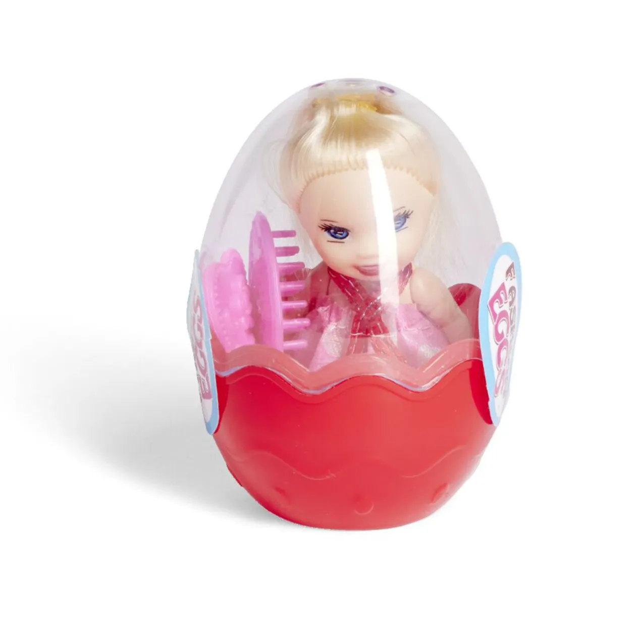 Mini poupée dans oeuf Ø5,8xH8,7cm - 4 modèles