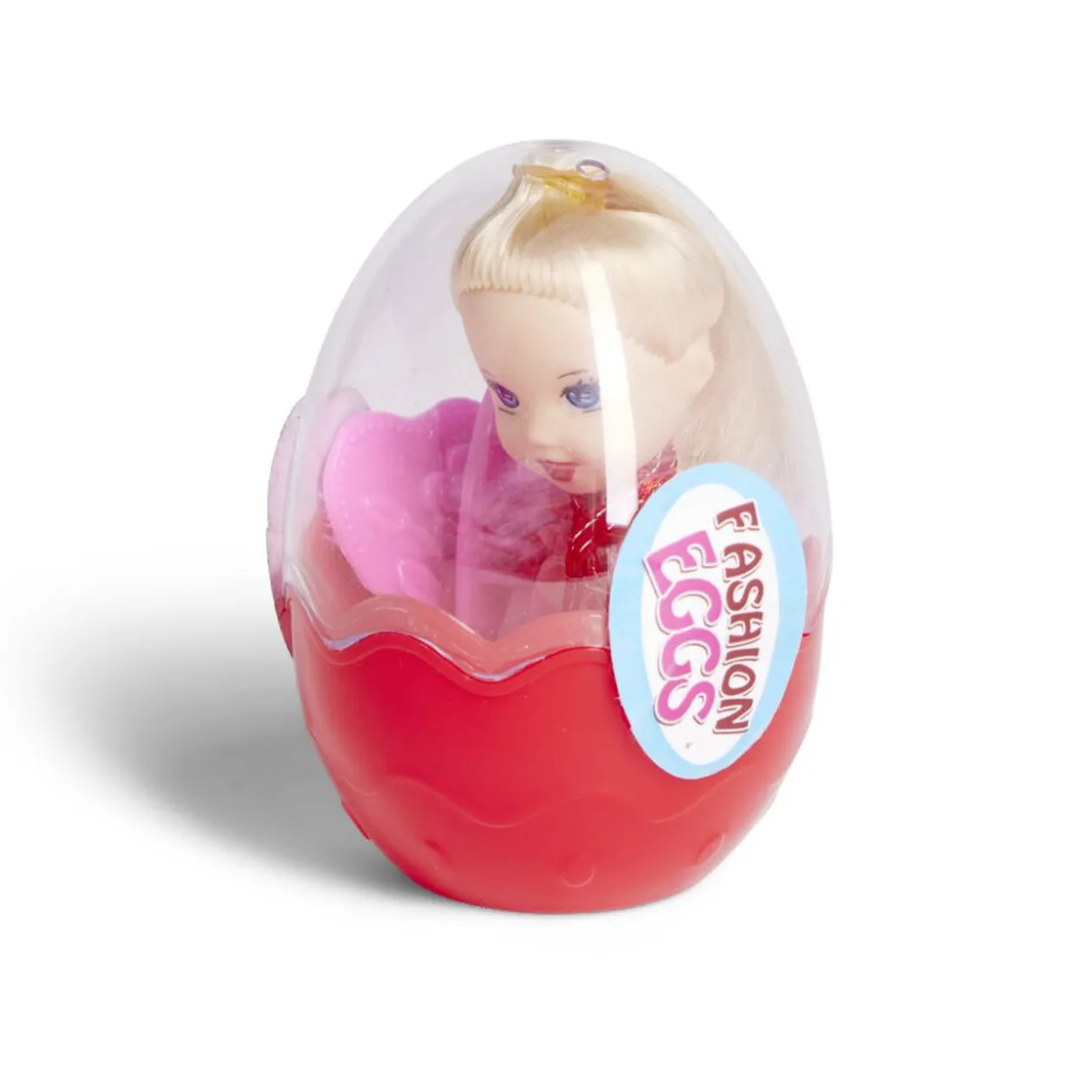 Mini poupée dans oeuf Ø5,8xH8,7cm - 4 modèles