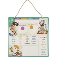 Mon calendrier éducatif magnétique 68 pièces