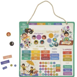 Mon calendrier éducatif magnétique 68 pièces