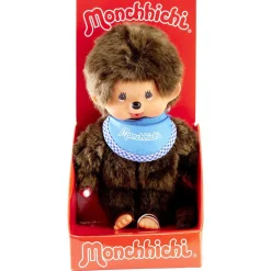 Monchhichi garçon bavoir bleu