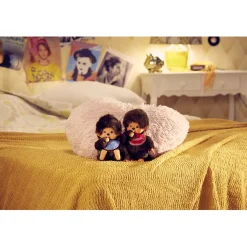 Monchhichi garçon bavoir bleu