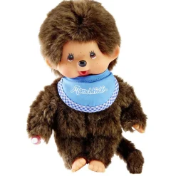 Monchhichi garçon bavoir bleu