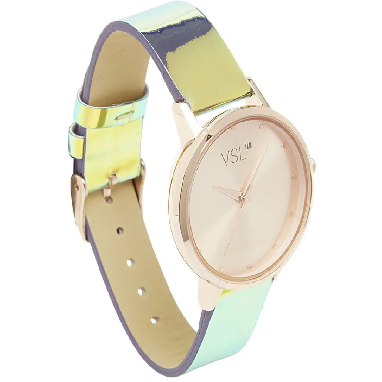 Montre aux reflets métalliques