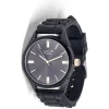 Montre bracelet silicone noir