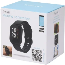 Montre connectée Thanks noire