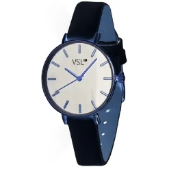 Montre femme bracelet bleu métallisé