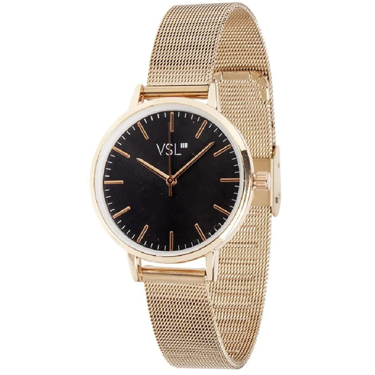 Montre femme bracelet maille milanaise inox rose gold