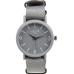 Montre Homme monochrome bracelet effet tissu