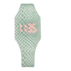 Montre mixte LED chiffres invisibles silicone imprimé écaille