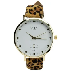 Montre motif léopard