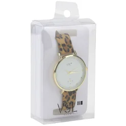 Montre motif léopard