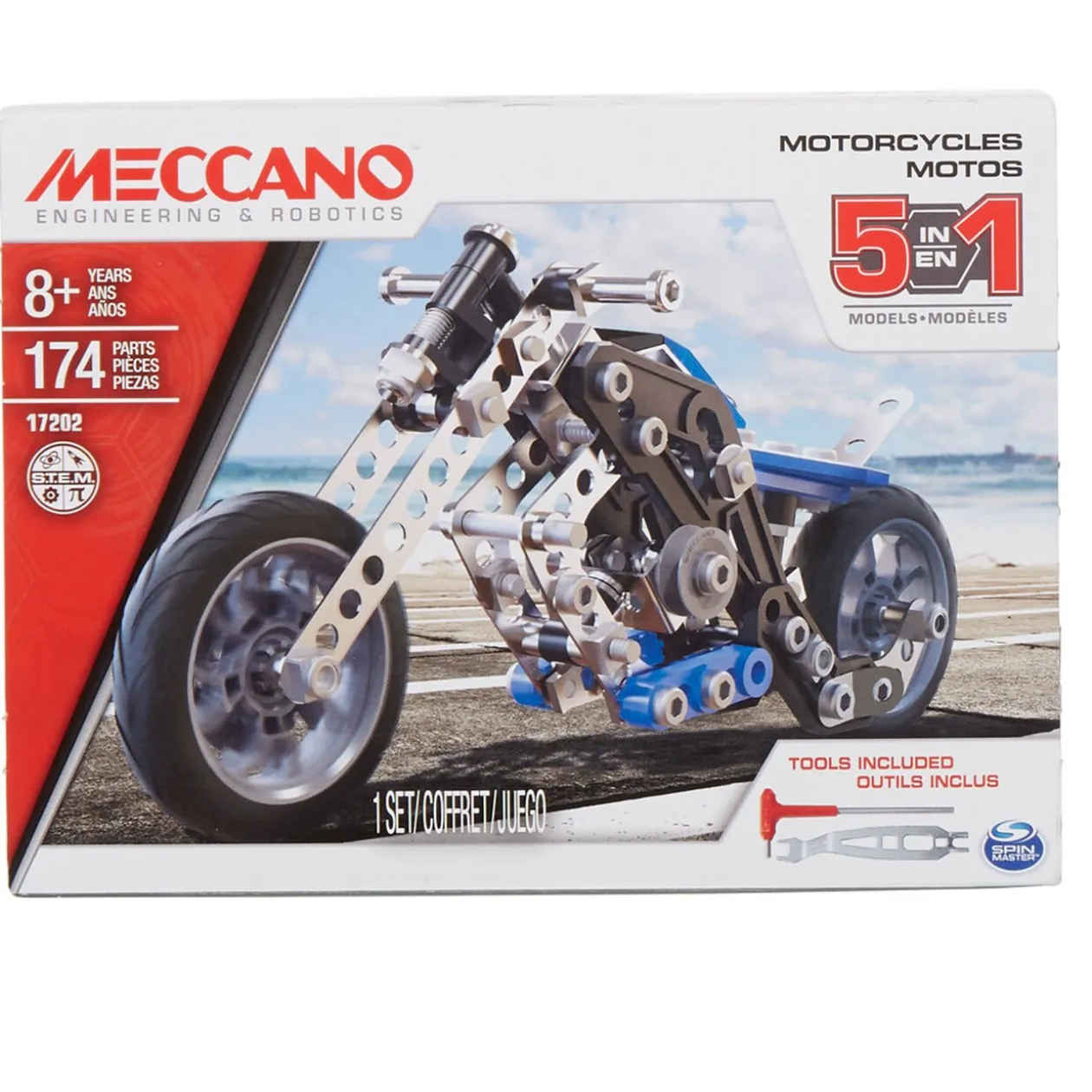 Moto à construire Meccano 5 en 1
