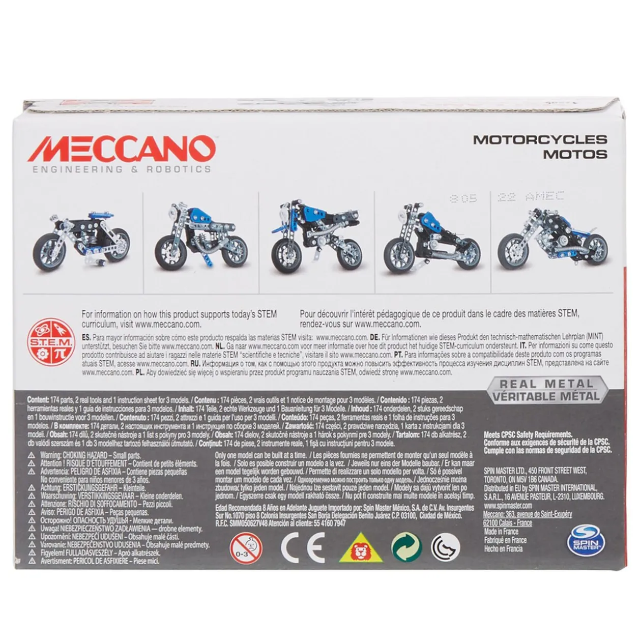 Moto à construire Meccano 5 en 1
