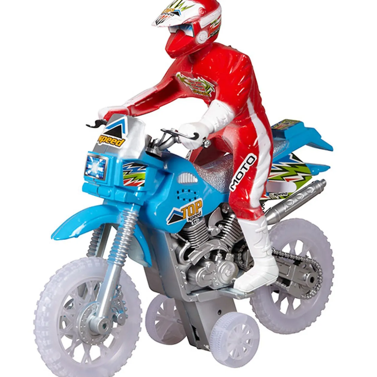 Moto cross à friction son et lumière