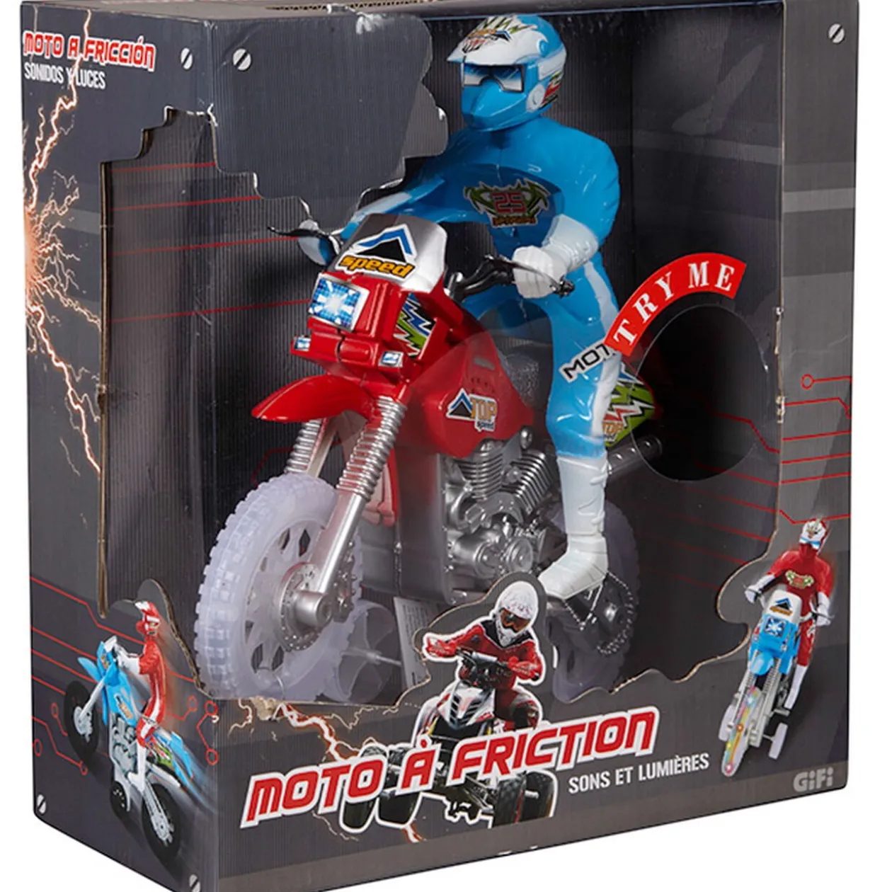 Moto cross à friction son et lumière