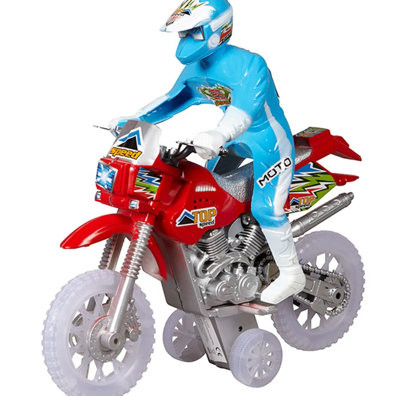 Moto cross à friction son et lumière